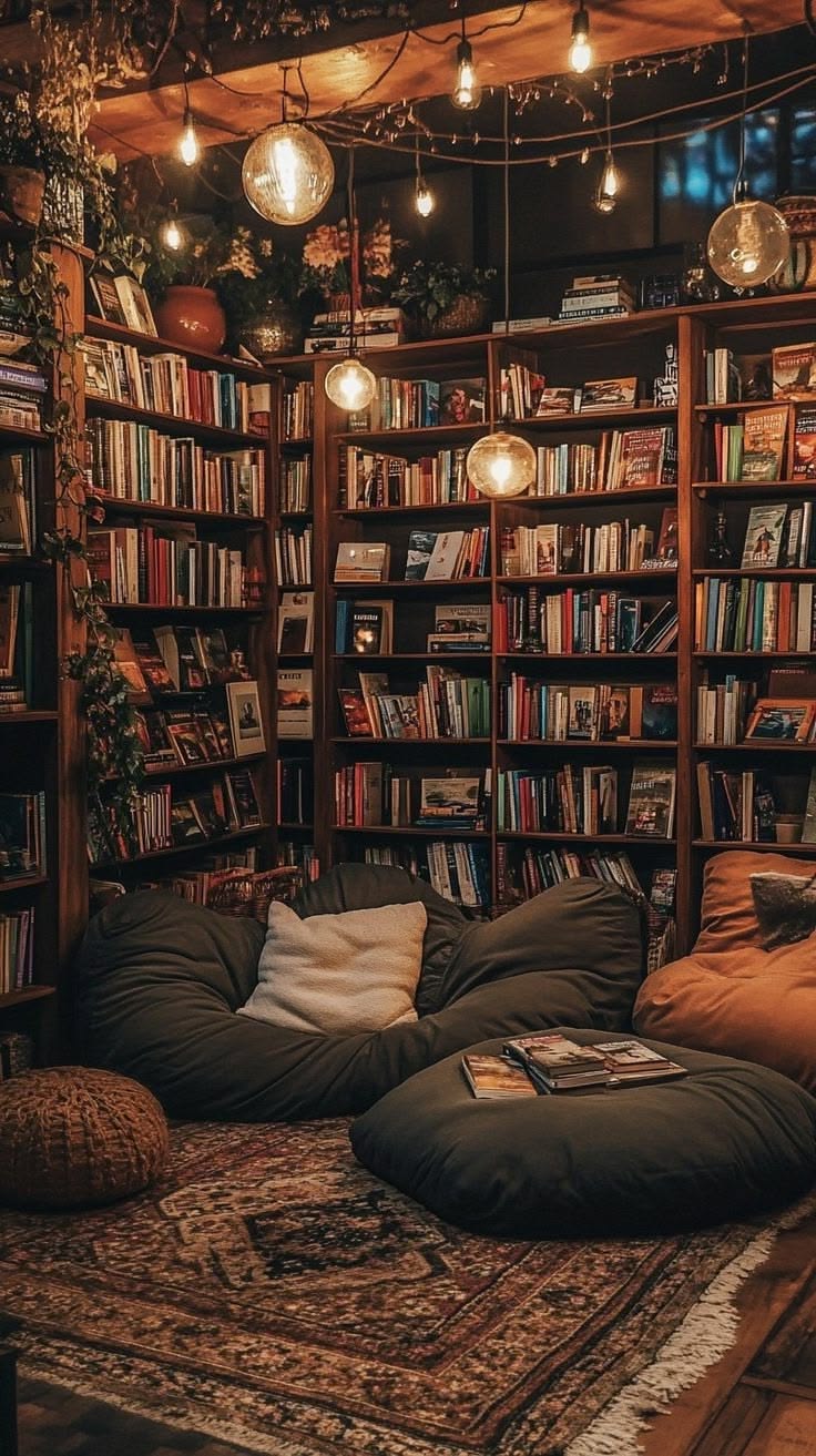 A cozy reading corner