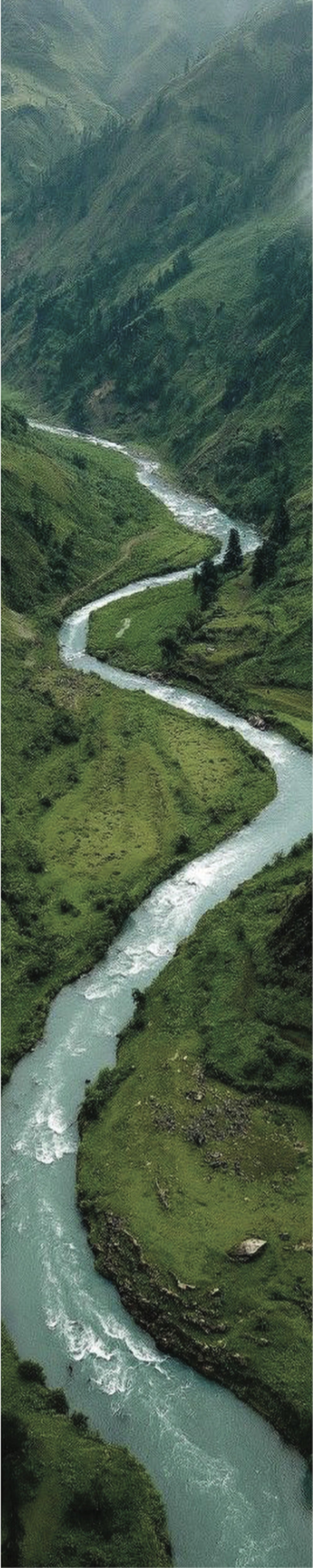 River bookmark by Ḥāl, design side